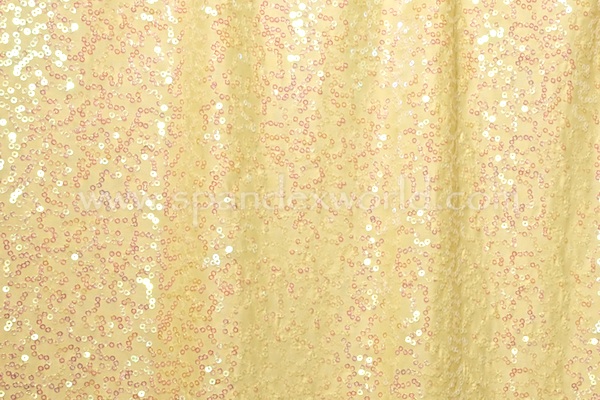 Stretch Sequins (Butter Yellow/Pearl)