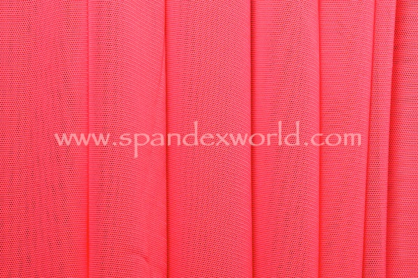 Stretch Solid Mesh (Coral)