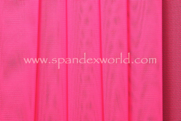 Stretch Solid Mesh (Hot pink)