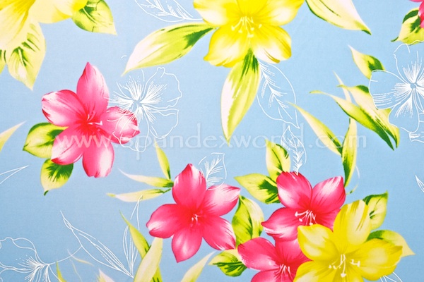 Floral Prints (Lt. Blue/Yellow/Fuchsia/Multi)