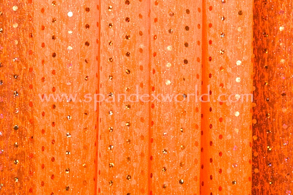 Sheer Glitter/Pattern (Neon Orange/Orange)