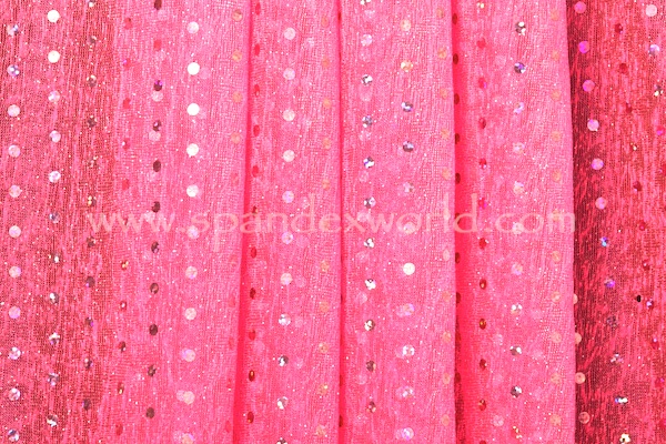 Sheer Glitter/Pattern (Hot Pink/Hot Pink)