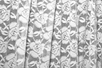 Stretch Metallic Lace (White/Silver)