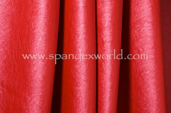Metallic Faux Leather - 2 Way (Red)