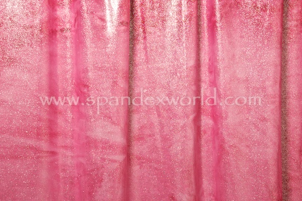 Novelty Spandex (Hot Pink Tie Dye/Silver)