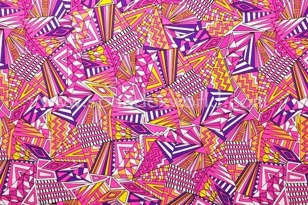Printed Spandex (Hot Pink/Purple/Yellow/Multi)