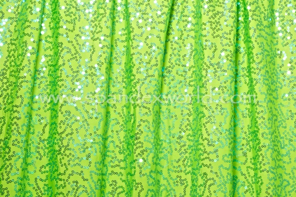 Stretch Sequins (Lime/Pearl)