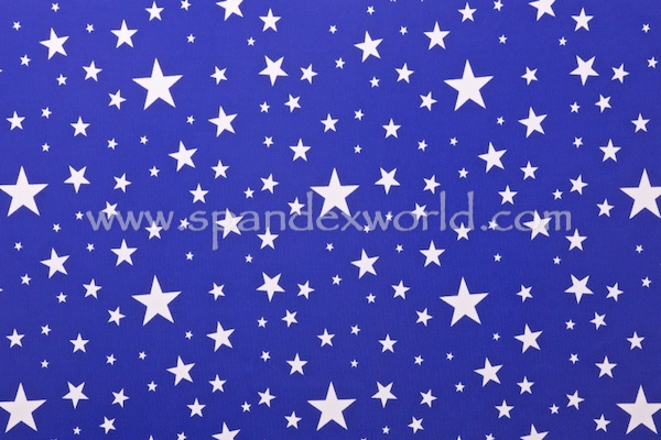 Printed Stars (Royal/White)