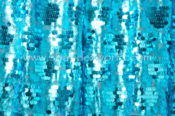 Stretch Sequins (Turquoise/Turquoise)
