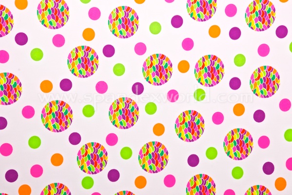 Printed Polka Dots (Pink/Lime/Multi)