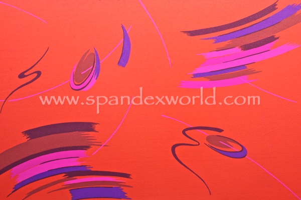 Printed Spandex (Red/Purple/Multi)