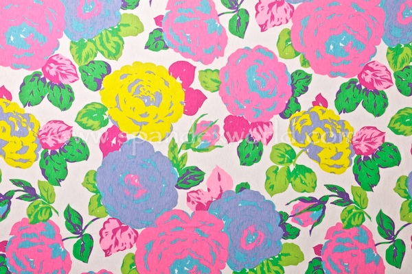 Printed Cotton Lycra® (Pink/Yellow/Multi)