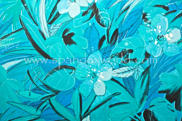Floral Prints (Aqua Blue/Multi)