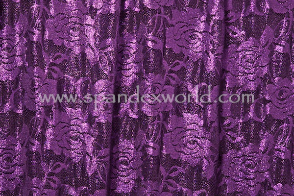 Stretch Glitter Lace (Plum/Purple)