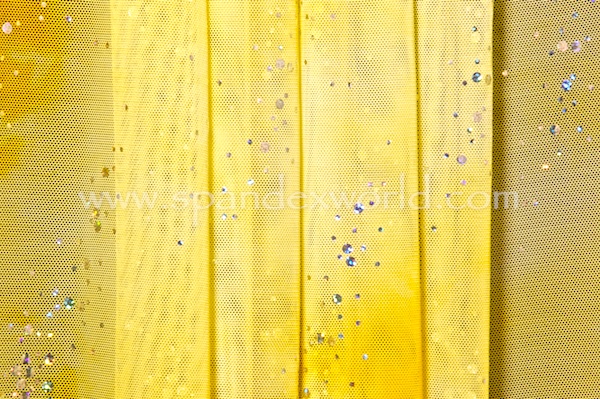 Glitter/Pattern Mesh (Yellow/Silver sparkle)