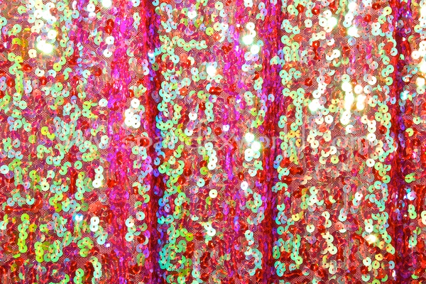 Non-Stretch Sequins (Red/Pearl)
