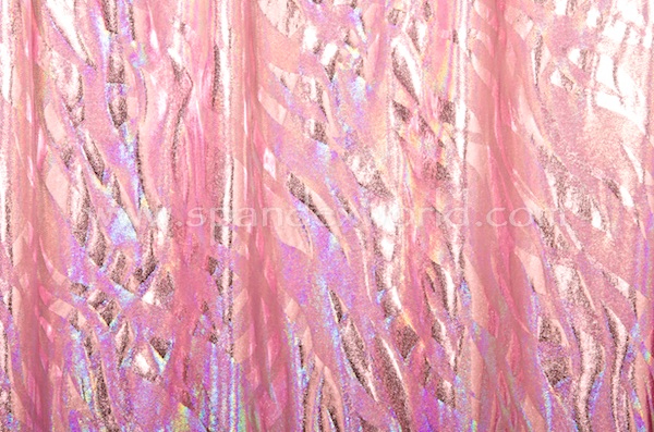 Pattern/Abstract Hologram (Bubble Gum/Silver/Light Pink)