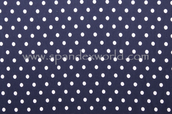 Printed Polka Dots (Navy/White)