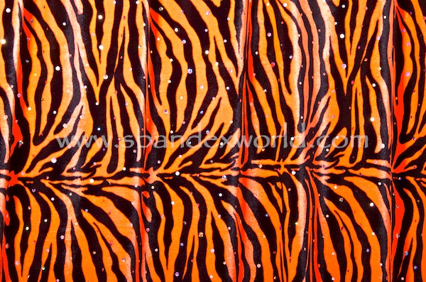 Animal Prints Glitter Velvet (Zebra print)