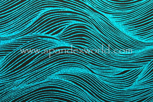 Pattern/Abstract Hologram (Black/Turquoise)