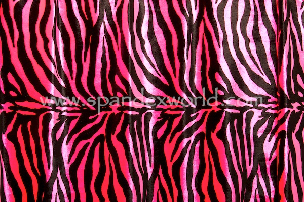 Animal Print Stretch Velvet (Zebra print)