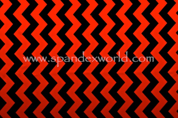Printed Spandex (Black/Red)