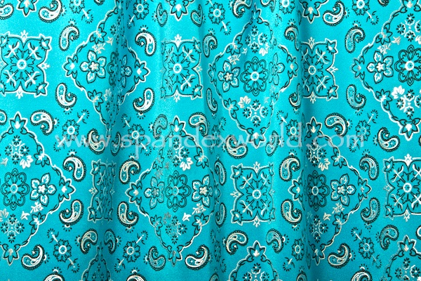 Pattern/Abstract Hologram (Turquoise/Silver)