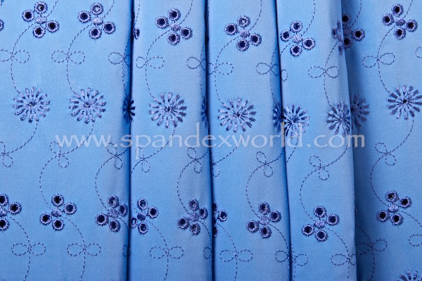 Eyelet Spandex (Lt. Royal)