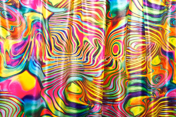 Printed Stretch Velvet (Tie dye/Multi)