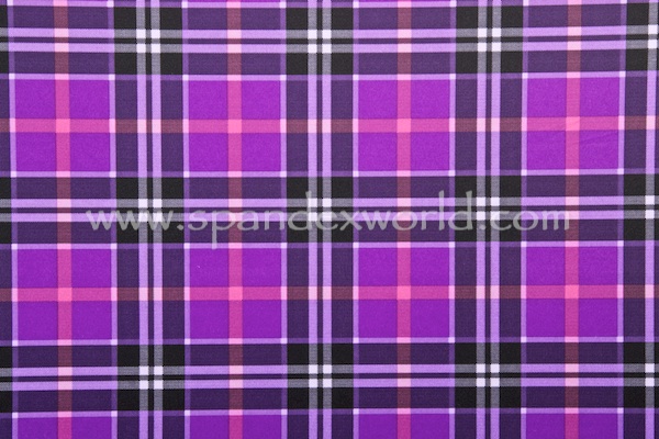 Printed Spandex (Purple/Black/Multi)