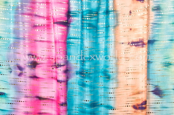 Novelty Spandex (Pink/Blue/Gold)