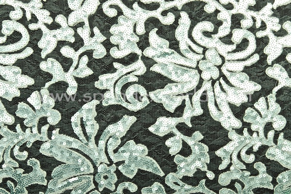 Non-Stretch Sequins Lace (Mint/Mint)
