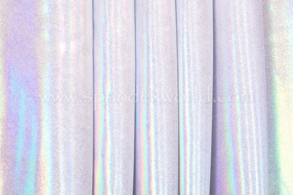 Reflective Mystique Spandex (White/Silver/Pearl)