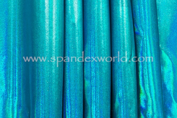 Reflective Mystique Spandex (Turquoise/Turquoise Holo)
