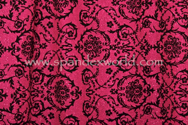 Glitter/Pattern Mesh (Magenta/Hot Pink/Black)