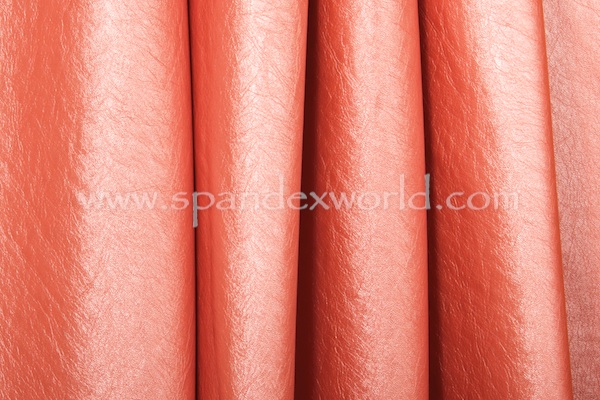 Metallic  Faux Leather - 2 Way (Coral)