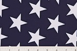 Printed Stars (Navy/White) | Spandex World