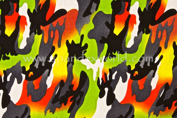 Printed Camouflage (Black/Red/Lime/Multi)