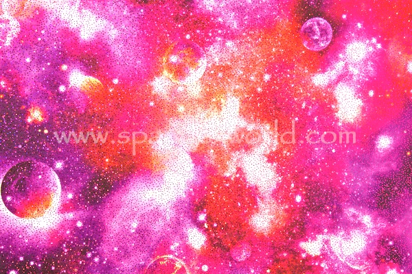 Pattern/Abstract Hologram (Orange/Pink Galaxy Combo Sparkle)
