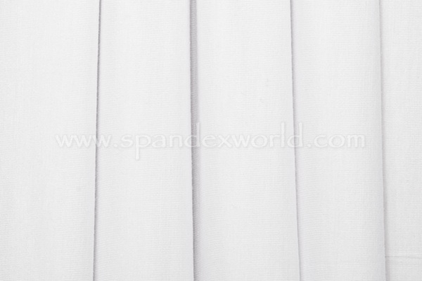 Bamboo Cotton Spandex (White)
