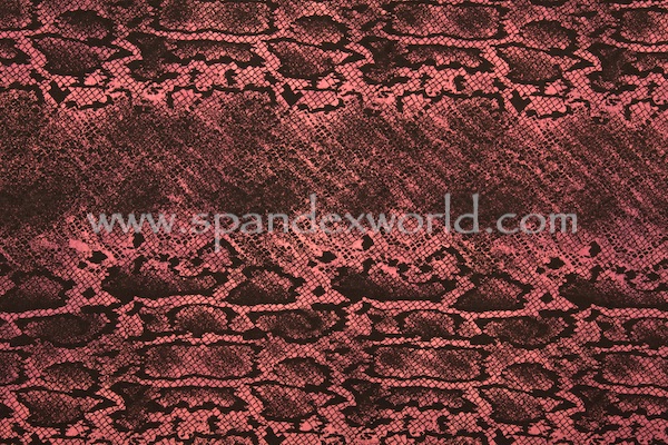 Printed Cotton Lycra® (Dark Pink/Black)