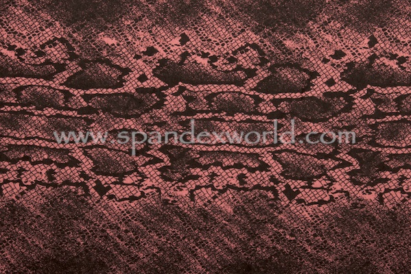 Printed Cotton Lycra® (Indian Red/Black)