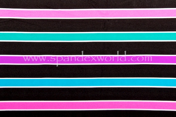 Printed Stripes (Pink/Purple/Turquoise/Multi)