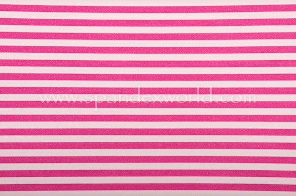 Printed Stripes (White/Pink)