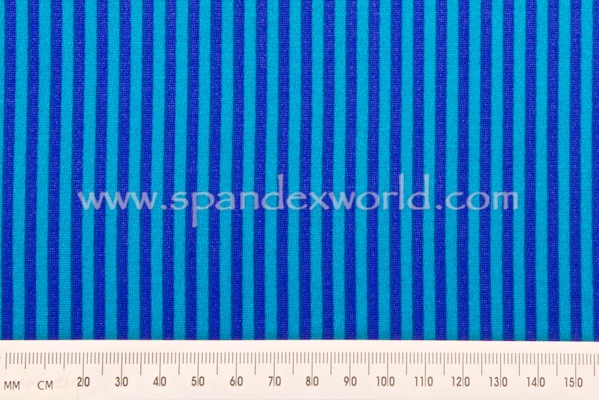 Printed Stripes (Royal/Turquoise)