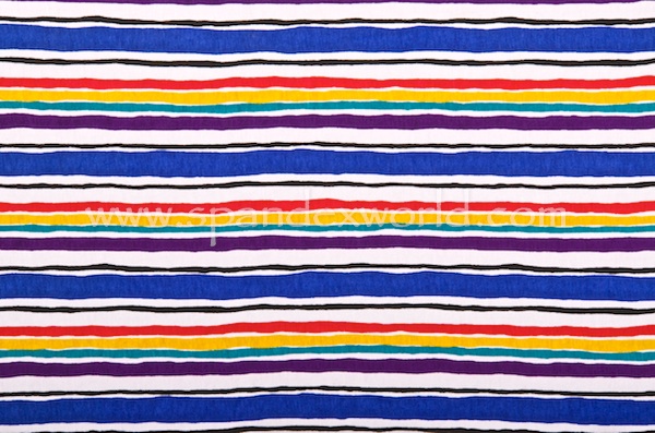 Printed Stripes (Blue/Red/Multi)