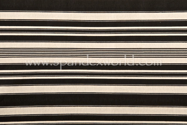 Printed Cotton Lycra® (Ivory/Black)