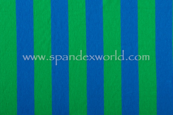 Printed Cotton Lycra® (Green/Blue)