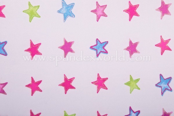 Printed Stars (White/Multi)