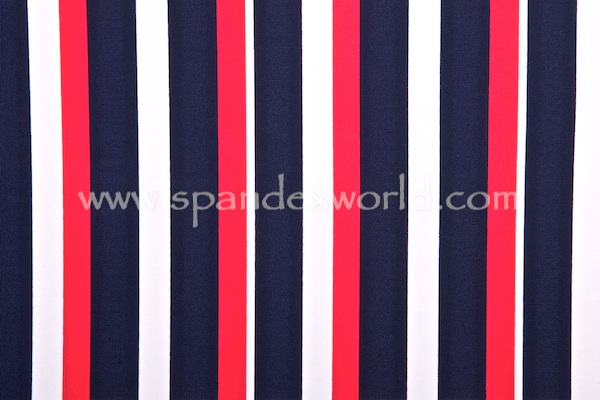 Printed Stripes (Navy/White/Red)